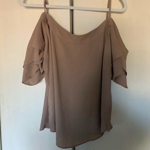 New York & Company nude blouse